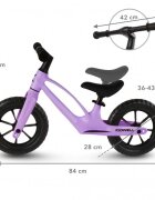 Kidwell Bicicleta fara pedale cadru magneziu roti EVA Vito Violet