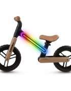 Kidwell Bicicleta fara pedale cadru nailon cu LED roti EVA Suno Bej-Negru