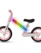 Kidwell Bicicleta fara pedale cadru nailon cu LED roti EVA Suno Roz