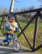 Kidwell Bicicleta fara pedale cadru nailon roti PU NIX Gri