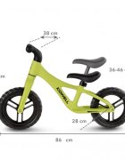 Kidwell Bicicleta fara pedale Jogo Lime roti din spuma Eva greutate admisa 30 kg