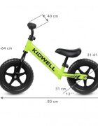 Kidwell Bicicleta fara pedale Rebel green