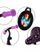 Kidwell Bicicleta fara pedale Rebel Neon Pink roti din spuma eva cu lumini led