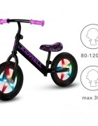 Kidwell Bicicleta fara pedale Rebel Neon Pink roti din spuma eva cu lumini led