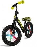 Kidwell Bicicleta fara pedale Rebel Neon Yellow roti din spuma eva cu lumini led