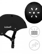 Kidwell Casca de protectie pentru copii ORIX II marimea M 52-56 cm Black Mat