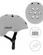 Kidwell Casca de protectie pentru copii ORIX II marimea M 52-56 cm Grey Mat