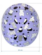 Kidwell Casca de protectie pentru copii sistem de reglare usoara 260 g S 48-52 cm 1 ani+ Orix Plus Kitty
