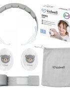 Kidwell Casti de protectie pentru copii Orso Gri 2 in 1 confort siguranta si liniste pentru urechile celor mici