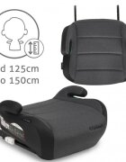 Kidwell Inaltator auto 125-150 cm cu Isofix Ovan black gray