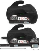 Kidwell Inaltator auto pentru copii Bono Black cu isofix 125-150 cm