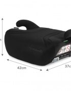 Kidwell Inaltator auto pentru copii Bono Black cu isofix 125-150 cm