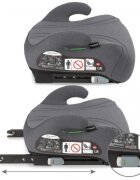 Kidwell Inaltator auto pentru copii Bono Grey cu isofix 125-150 cm