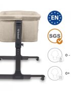 Kidwell Patut Alula Beige reglabil pe inaltime in 5 trepte roti cu blocare accesorii incluse