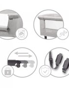 Kidwell Patut Alula Gray reglabil pe inaltime in 5 trepte roti cu blocare accesorii incluse