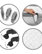 Kidwell Patut cu laterala culisanta Snuzzy Light Grey