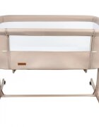 Kidwell Patut cu leganare Cullami Beige co-sleeper 2 in 1 cu laterala culisanta setare unghiulara cu roti reglabil in 6 pozitii pe inaltime