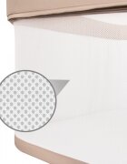 Kidwell Patut cu leganare Cullami Beige co-sleeper 2 in 1 cu laterala culisanta setare unghiulara cu roti reglabil in 6 pozitii pe inaltime