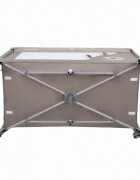 Kidwell Patut pentru copii Blissy 3 in 1 Beige pliabil cu 2 nivele usita cu fermoar roti cu blocare masuta de infasat si organizator