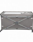 Kidwell Patut pentru copii Blissy 3 in 1 Gray pliabil cu 2 nivele usita cu fermoar roti cu blocare masuta de infasat si organizator