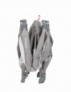 Kidwell Patut pentru copii Blissy 3 in 1 Gray pliabil cu 2 nivele usita cu fermoar roti cu blocare masuta de infasat si organizator