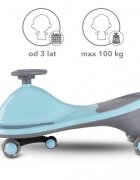 Kidwell PlasmaCar gravitational Rollo Albastru roti LED greutate admisa 100 kg varsta 3 ani+