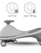 Kidwell PlasmaCar gravitational Rollo Gri roti LED greutate admisa 100 kg varsta 3 ani+