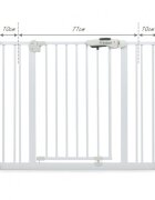 Kidwell Poarta de siguranta 74-105 cm Guarda alb