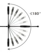 Kidwell Poarta de siguranta Guarda din otel functie auto close 75-104 cm Negru