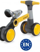 Kidwell Ride-On pentru copii fara pedale Petito Dino varsta 1-3 ani greutatea maxima a copilului 20 kg roti din spuma EVA sa conturata moale din piele ecologica