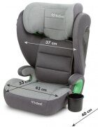 Kidwell Scaun auto cu Isofix 15-36 Kg Weston Dark Gray i-Size
