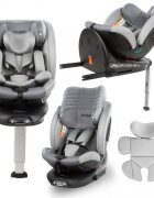 Kidwell Scaun auto GoCar Gri cu isofix grupa 40-135 cm i-Size omologare R129 rotativ 360 protectie laterala ASP