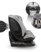 Kidwell Scaun auto GoCar Gri cu isofix grupa 40-135 cm i-Size omologare R129 rotativ 360 protectie laterala ASP