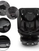 Kidwell Scaun auto GoCar Negru cu isofix grupa 40-135 cm i-Size omologare R129 rotativ 360 protectie laterala ASP
