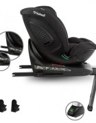 Kidwell Scaun auto GoCar Negru cu isofix grupa 40-135 cm i-Size omologare R129 rotativ 360 protectie laterala ASP