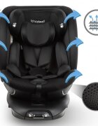 Kidwell Scaun auto GoCar Negru cu isofix grupa 40-135 cm i-Size omologare R129 rotativ 360 protectie laterala ASP