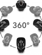 Kidwell Scaun auto GoCar Negru-Gri cu isofix grupa 40-135 cm i-Size omologare R129 rotativ 360 protectie laterala ASP