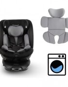 Kidwell Scaun auto GoCar Negru-Gri cu isofix grupa 40-135 cm i-Size omologare R129 rotativ 360 protectie laterala ASP