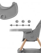 Kidwell Scaun de masa 2 in 1 Karimi gri