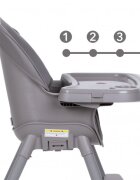 Kidwell Scaun de masa 4 in 1 Eatan Gray