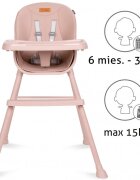 Kidwell Scaun de masa 4 in 1 Eatan Pink