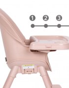 Kidwell Scaun de masa 4 in 1 Eatan Pink