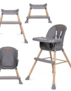 Kidwell Scaun de masa 4 in 1 Eatan Wood Gray