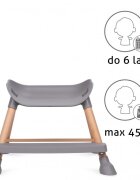 Kidwell Scaun de masa 4 in 1 Eatan Wood Gray