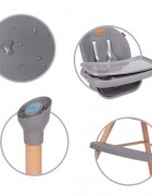 Kidwell Scaun de masa 4 in 1 Eatan Wood Gray