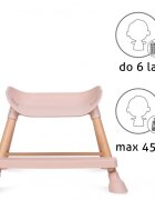 Kidwell Scaun de masa 4 in 1 Eatan Wood Pink