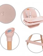 Kidwell Scaun de masa 4 in 1 Eatan Wood Pink