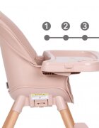 Kidwell Scaun de masa 4 in 1 Eatan Wood Pink