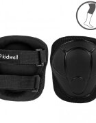 Kidwell Set de protectie pentru copii Trix Black cotiere si genunchiere marimea M