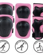 Kidwell Set de protectie pentru copii Trix Pink cotiere si genunchiere marimea M